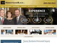 Tablet Screenshot of nordstrandlaw.com